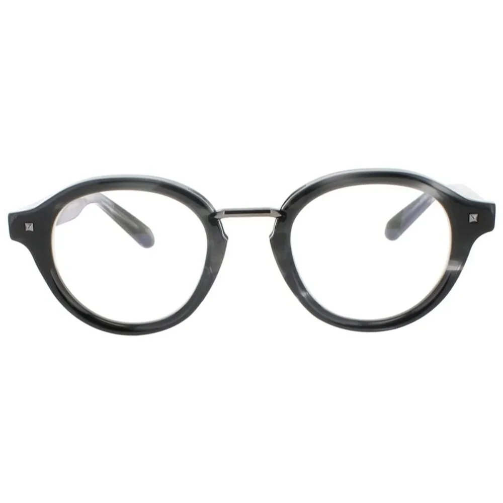 NWT VALENTINO EYEGLASSES ROUND UNISEX BLACK EYEWEAR